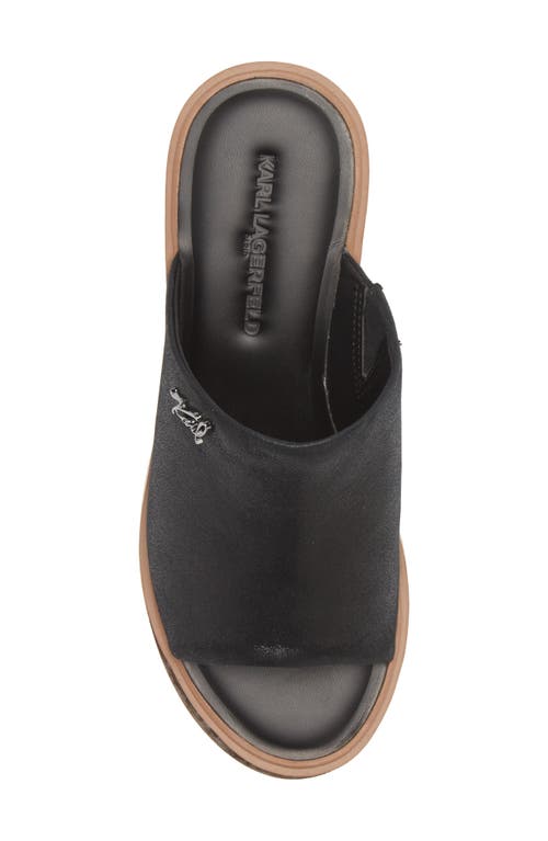 Shop Karl Lagerfeld Paris Clarina Platform Sandal In Black