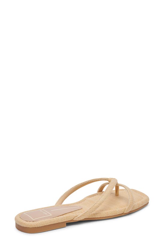 Shop Dolce Vita Lucca Flip Flop In Natural Raffia