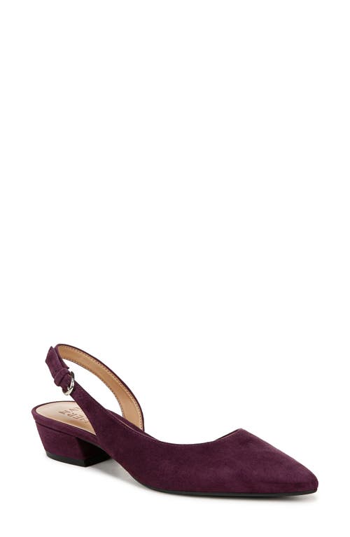 Naturalizer Banks Pump In Deep Plum Purple Leather