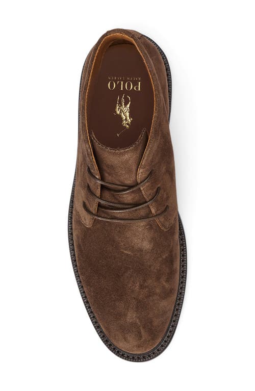 Shop Polo Ralph Lauren Asher Chukka Boot In Chocolate Brown