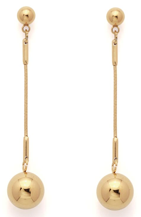 Petit Moments Glitz - Gold Rhinestone Earrings - Tassel Earrings - Lulus