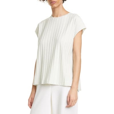 Eileen Fisher Ribbed Top, Green