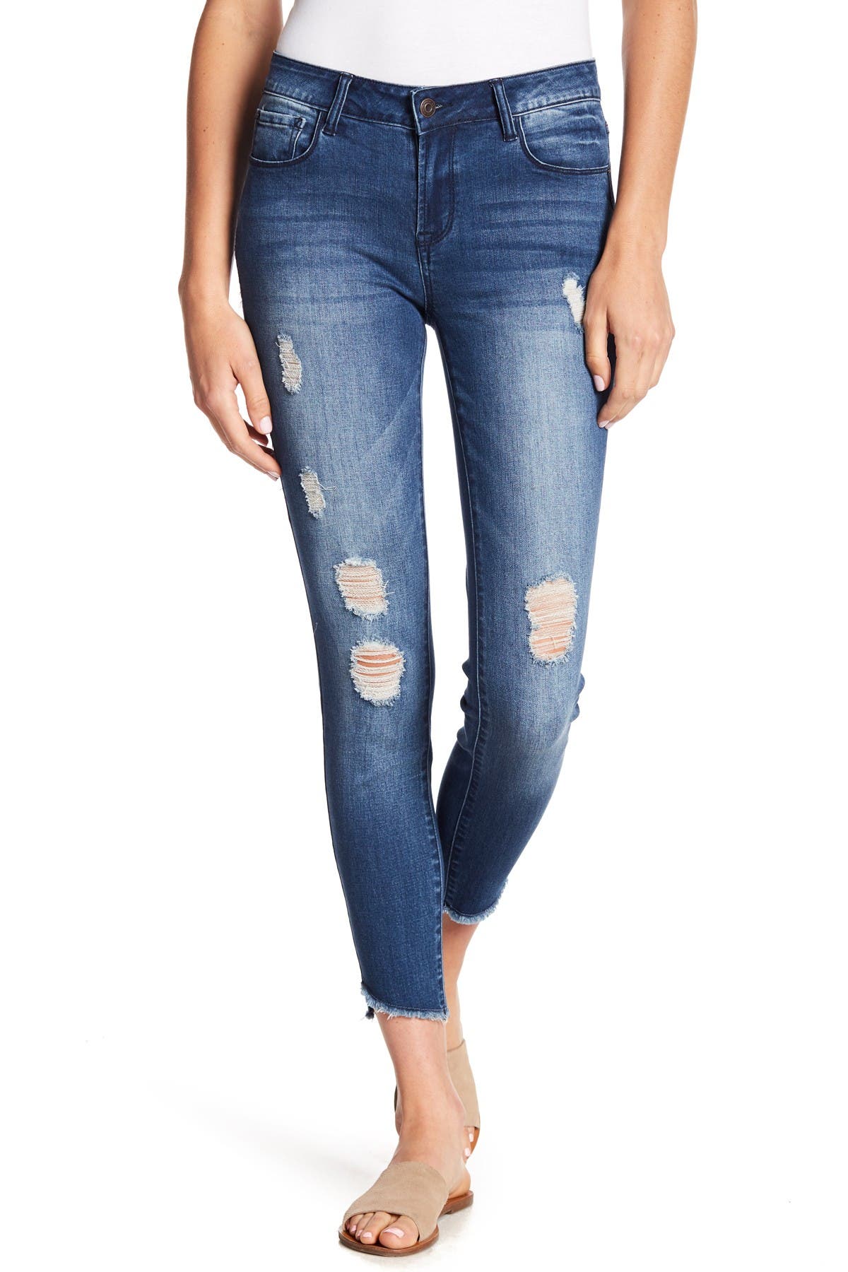 kensie skinny ankle crop jeans