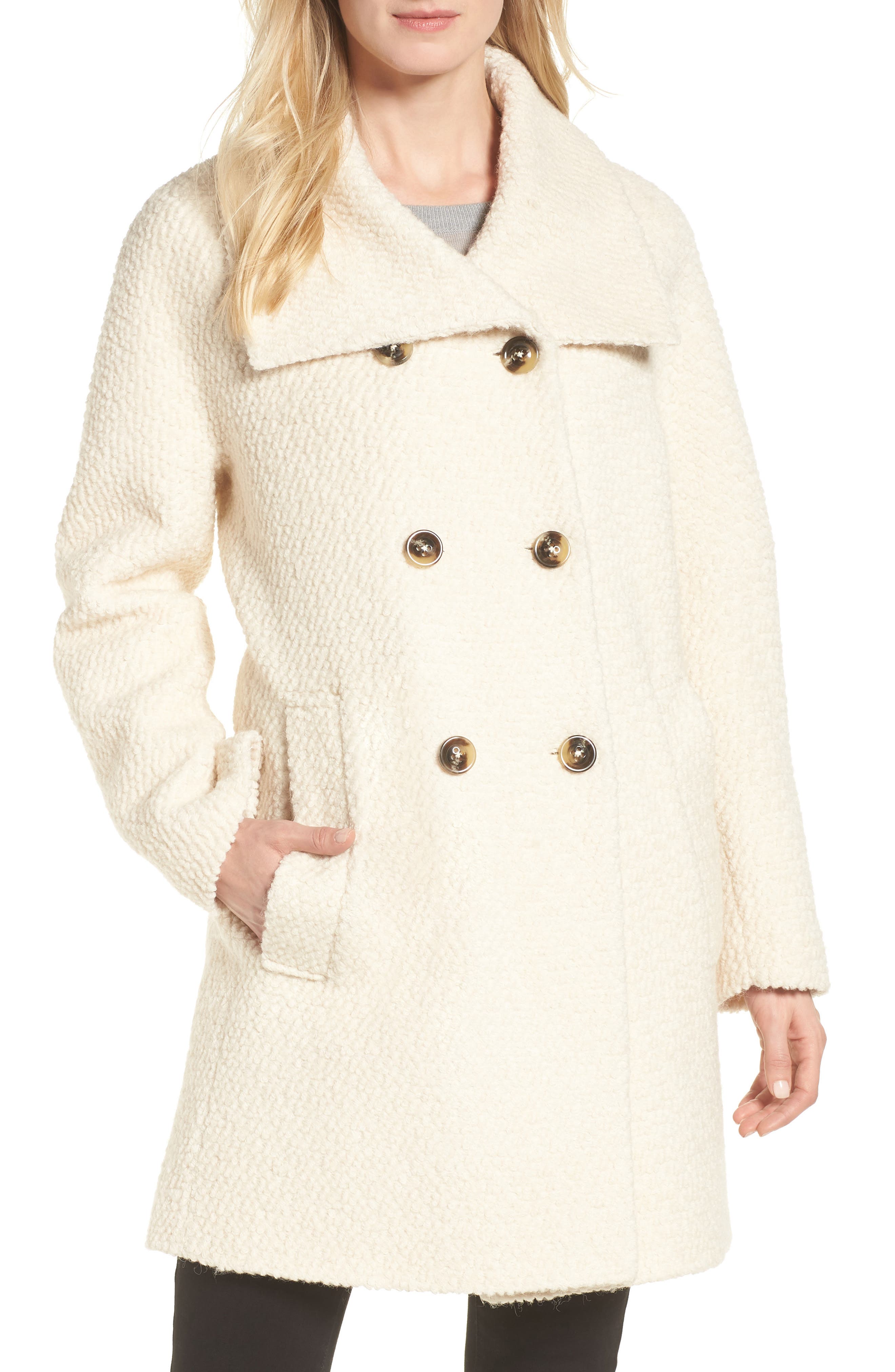 London Fog Cozy Wool Blend Coat Nordstrom