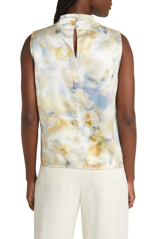 Shop Rails Kaleen Draped Funnel Neck Top In Diffused Blossom