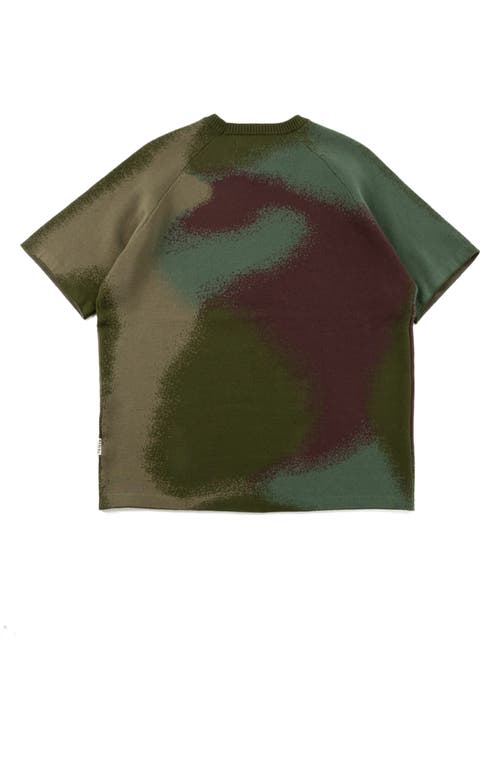 Custom Airbrush Camouflage Short Sleeve Sweater