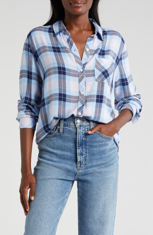 Rails Hunter Plaid Button-Up Shirt Lilac Crystal Navy at Nordstrom,