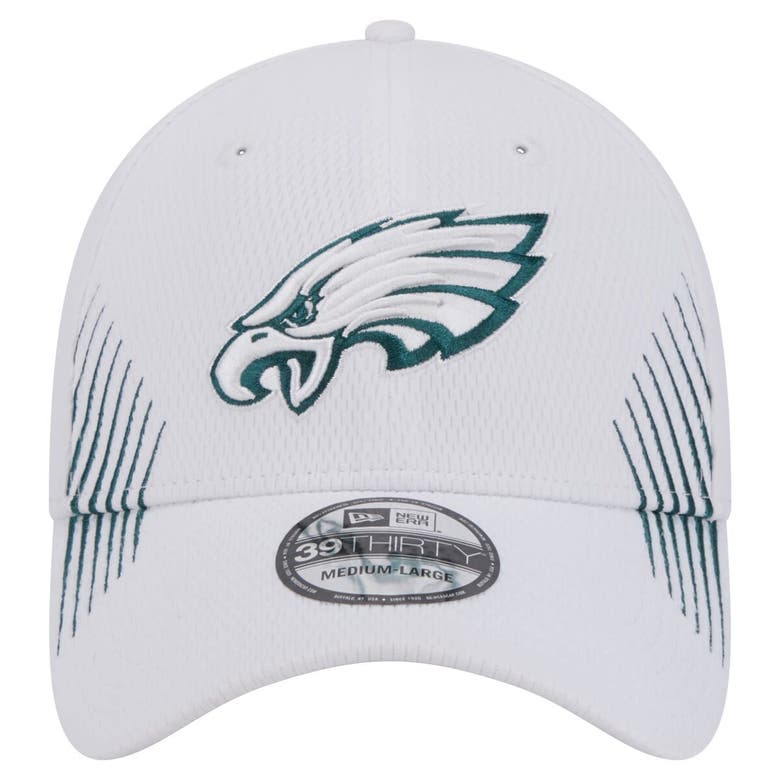 Shop New Era White Philadelphia Eagles Active 39thirty Flex Hat