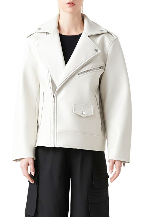 Lab leather hotsell biker jacket