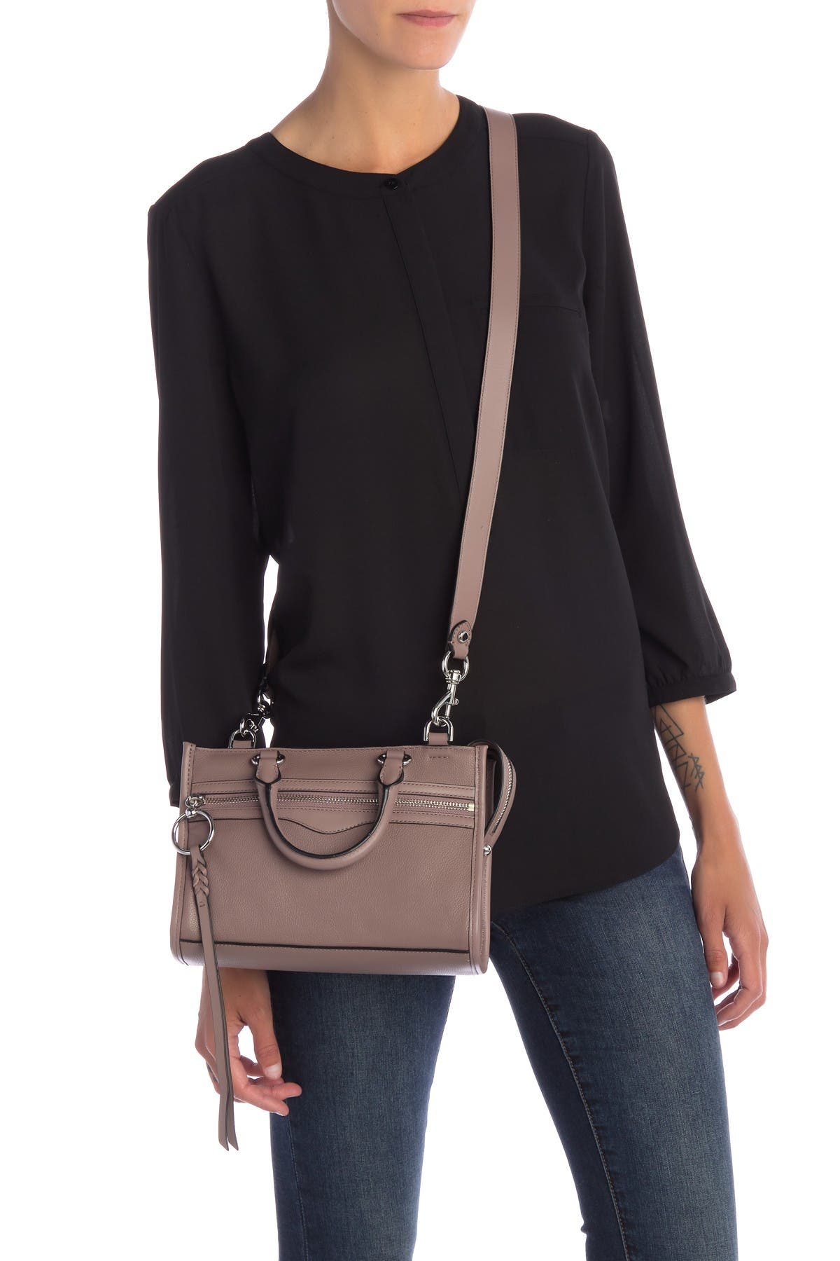 rebecca minkoff bedford zip leather satchel