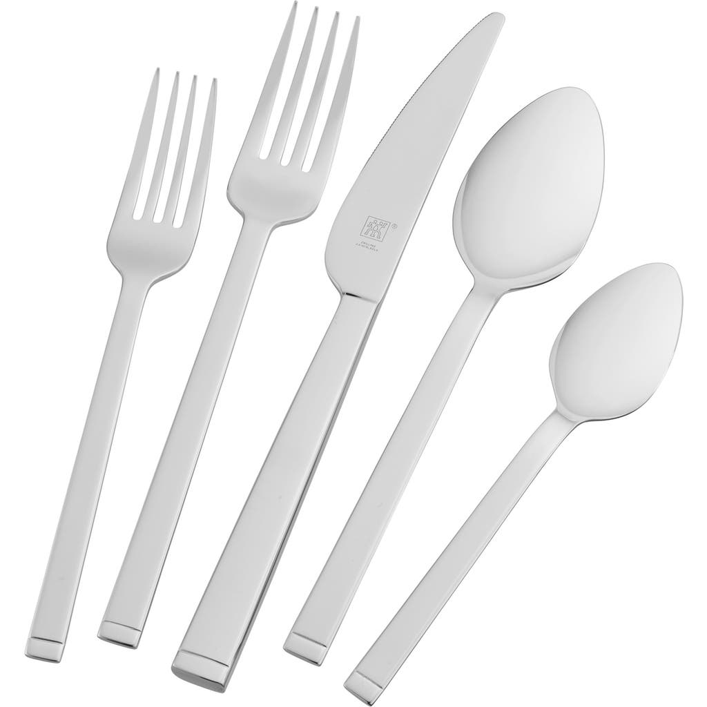 Shop Zwilling Squared 45-piece Flatware Set In Stainless Steel
