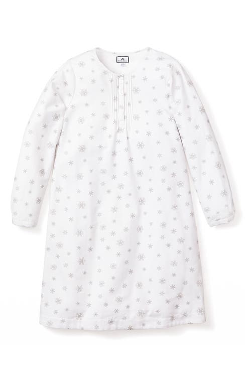 Petite Plume Winter Wonderland Cotton Nightgown in White