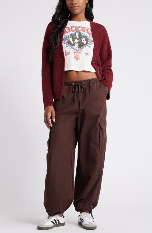 Shop Bp. Parachute Cotton Cargo Pants In Brown Coffee