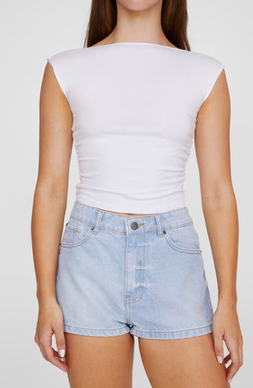 Shop Nasty Gal Cheeky Denim Shorts In Light Wash