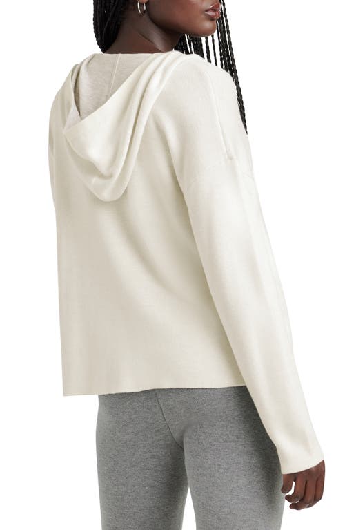 Shop Splendid Sydney Knit Hoodie In Pale Oak