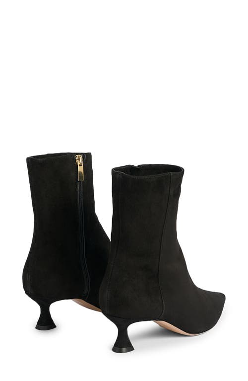 Shop Marion Parke Audra Pointed Toe Kitten Heel Bootie In Black