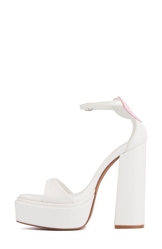 Shop Olivia Miller Amour Platform Sandal In White