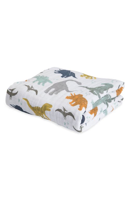 little unicorn Original Cotton Muslin Quilt in Dino Friends at Nordstrom