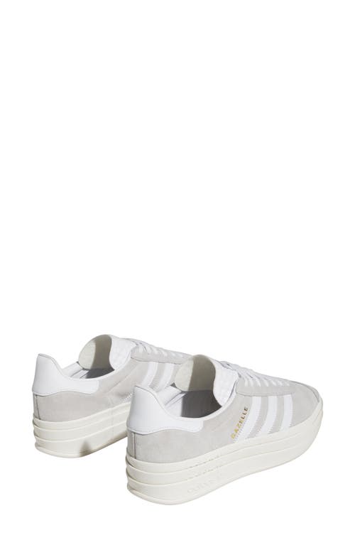 Shop Adidas Originals Adidas Gazelle Bold Platform Sneaker In Grey/white/white