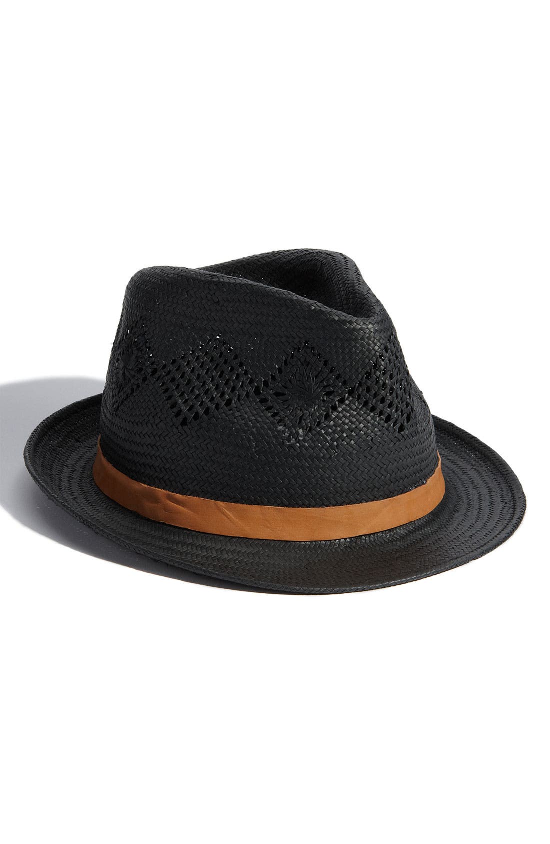 Lauren by Ralph Lauren Pointelle Straw Fedora Nordstrom