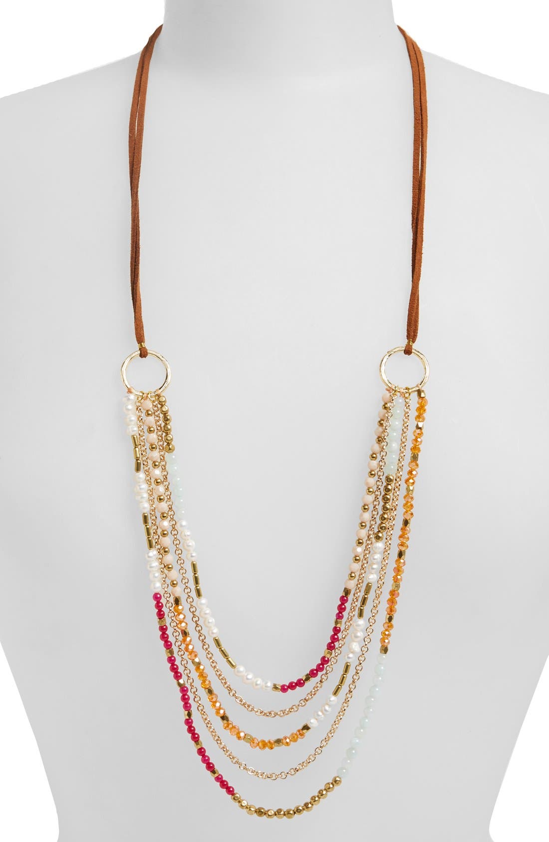 Panacea Pearl & Bead Multistrand Necklace Nordstrom