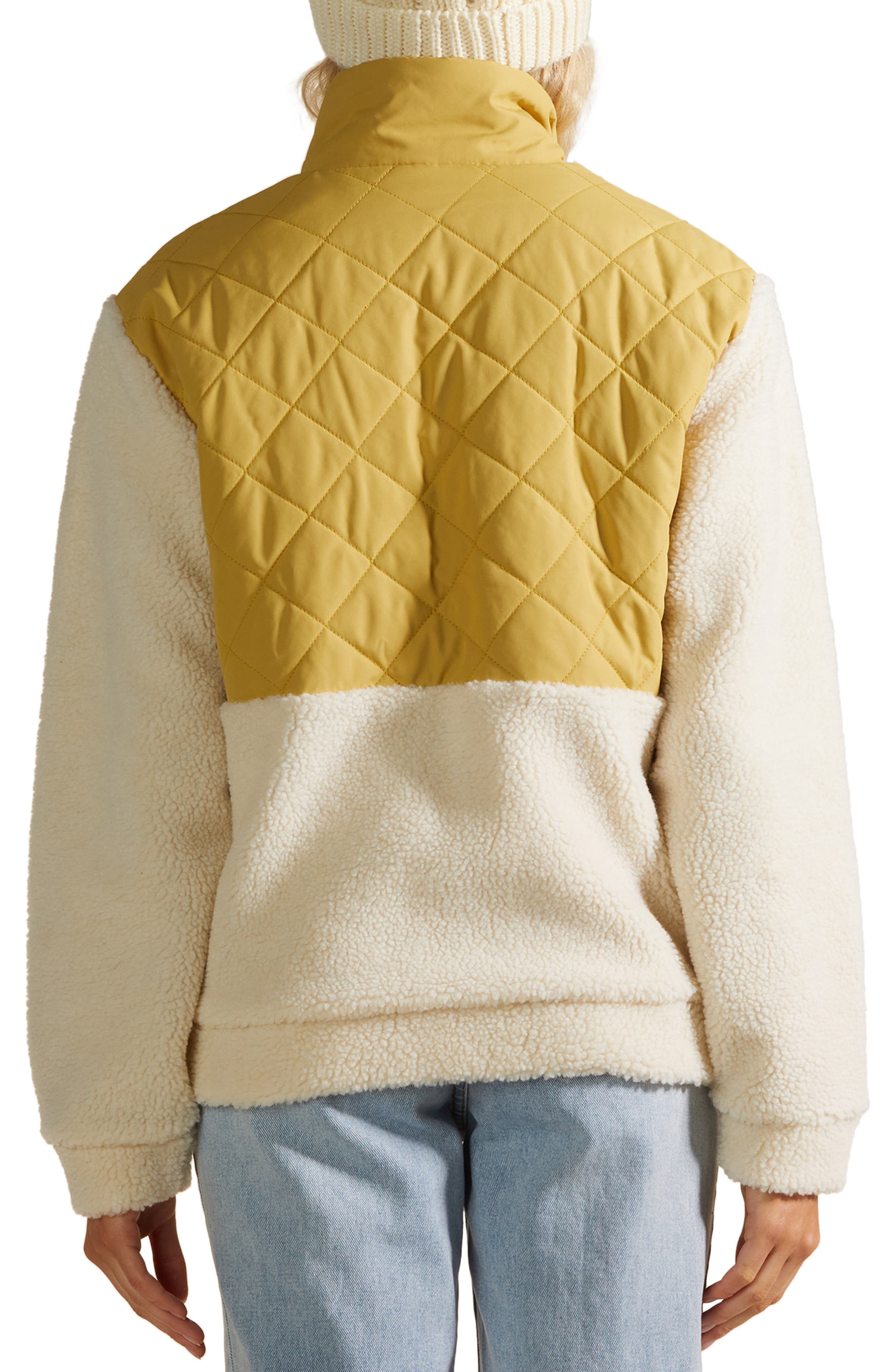 Billabong Hidden Trails Quilted Faux Fur Jacket Nordstrom