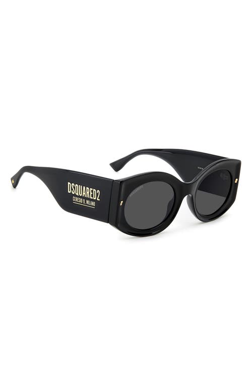 Shop Dsquared2 51mm Round Sunglasses In Oxford