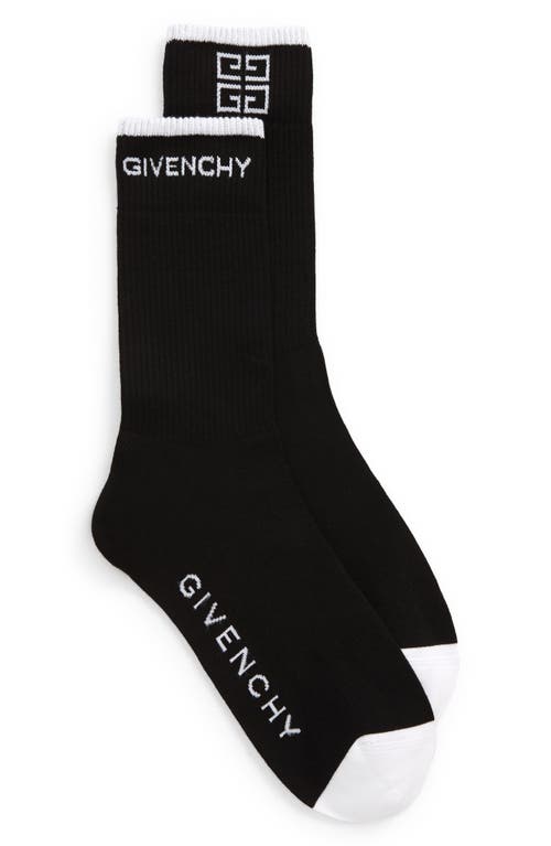 Givenchy 4G Logo Socks in Black/White