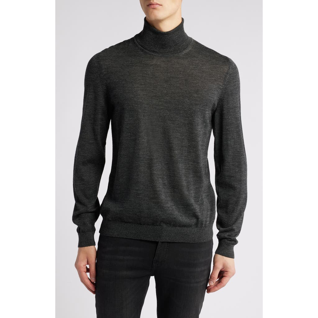 Hugo Boss Musso Wool Knit Sweater In Black