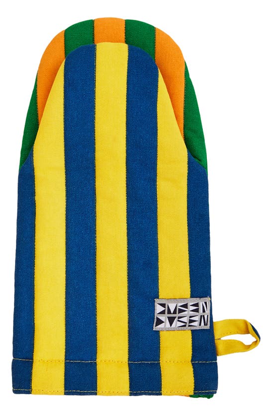 Shop Dusen Dusen Stripe Oven Mitt In Carrot