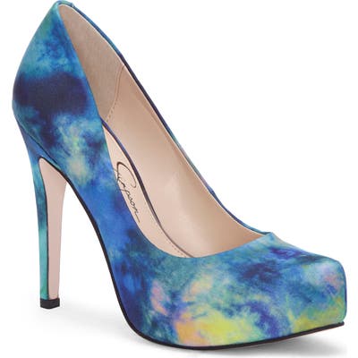Jessica Simpson Parisah Platform Pump, Blue