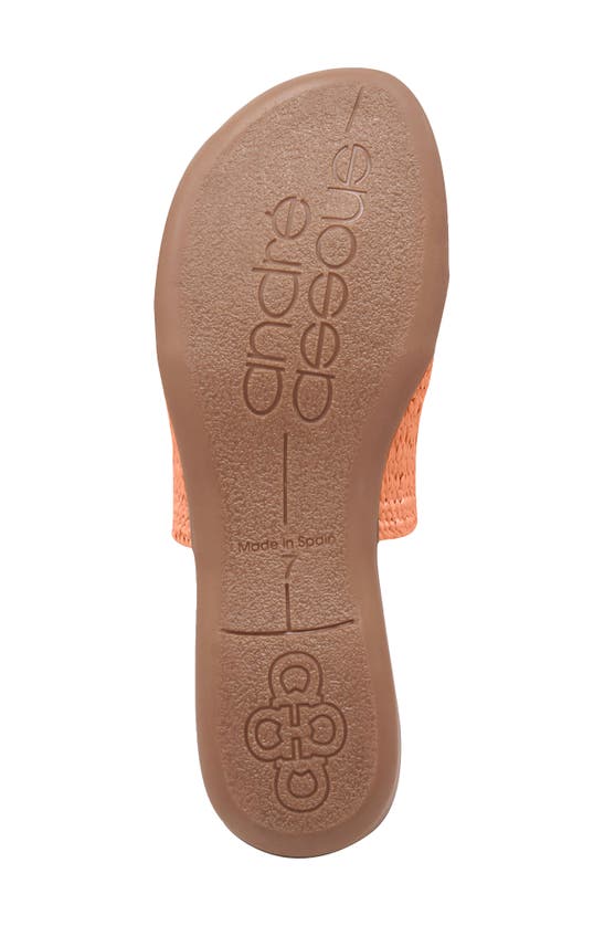 Andre Assous Nice Featherweight Woven Flip Flop In Orange