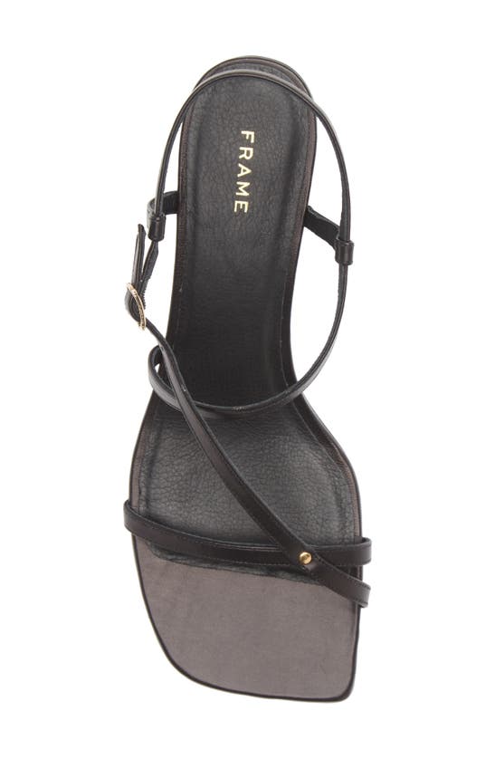 Shop Frame Le Braxton Strappy Sandal In Noir