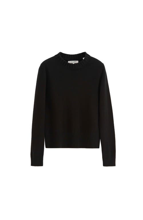 Chinti & Parker Cropped Sweater In Black