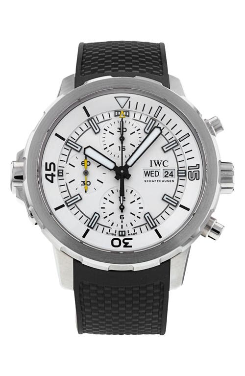 IWC Preowned Aquatimer Chronograph Rubber Strap Watch