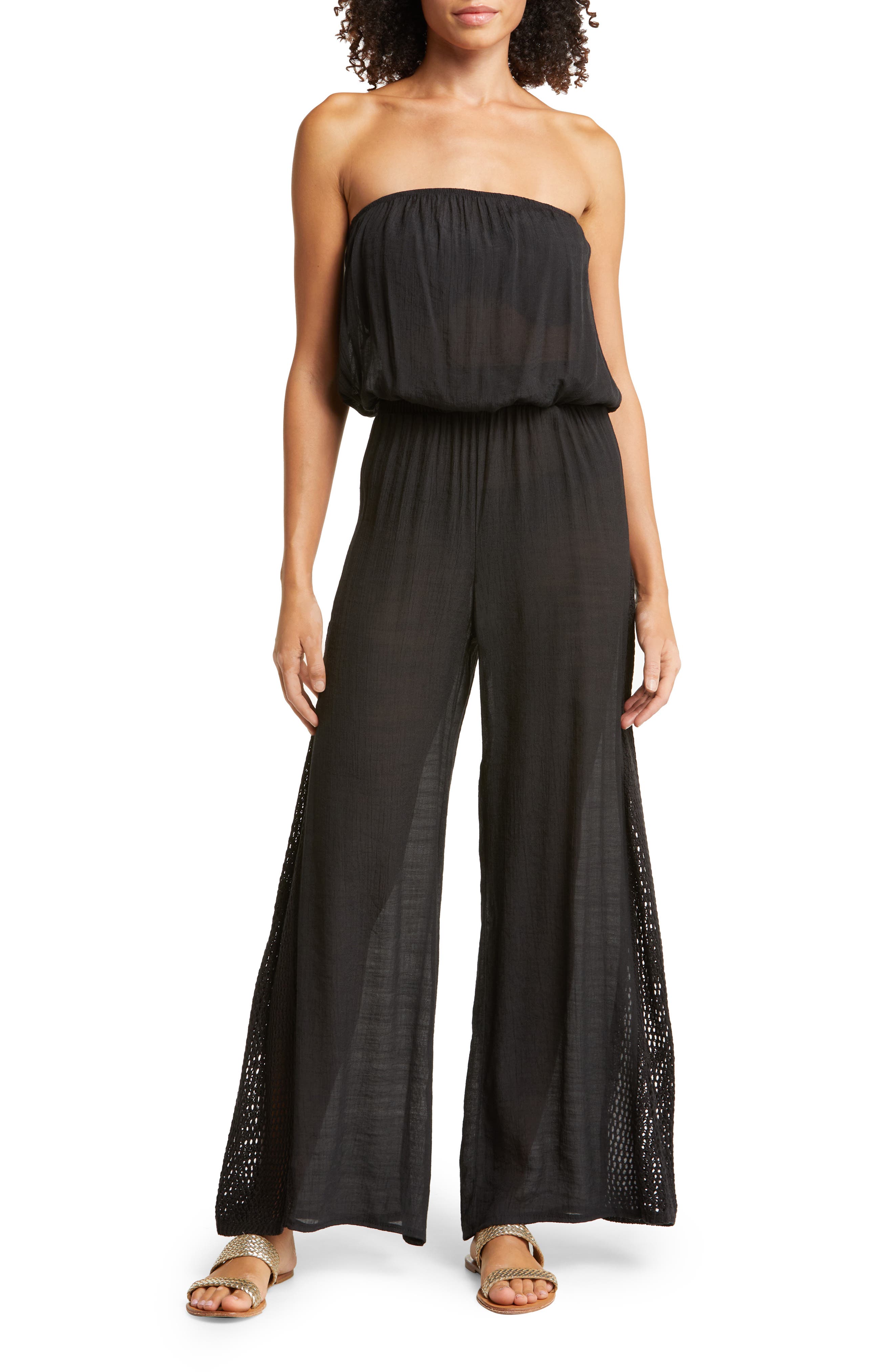 elan striped jumpsuit