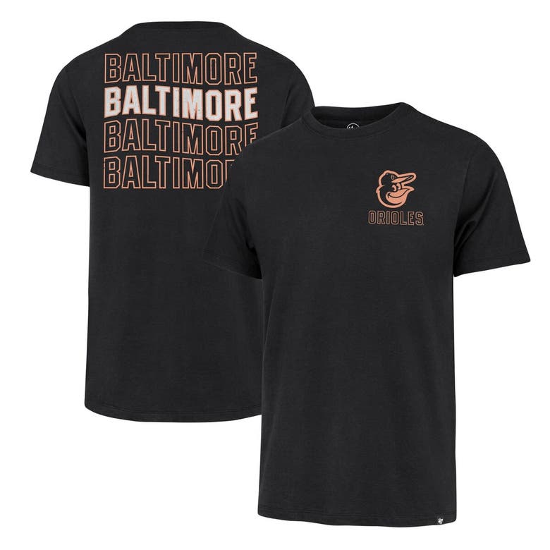 47 ' Black Baltimore Orioles Hang Back Franklin T-shirt