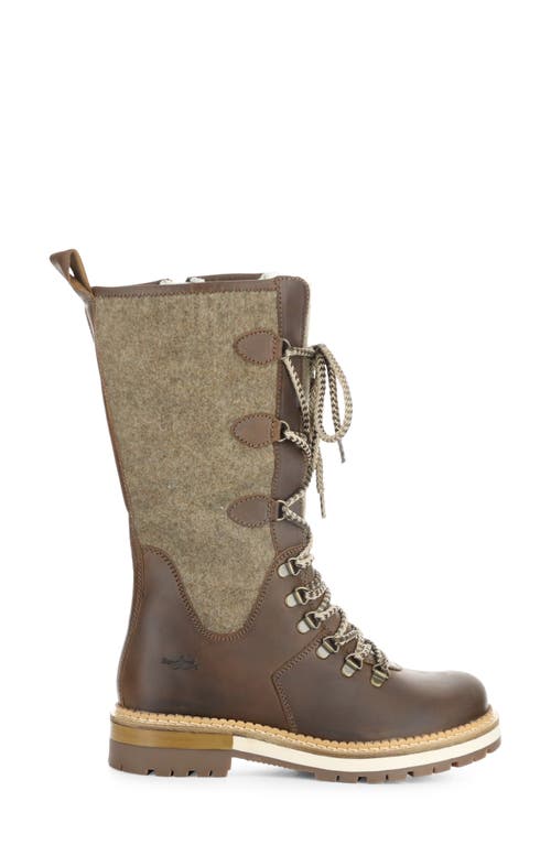 Shop Bos. & Co. Algid Waterproof Boot In Camel Saddle/tweed