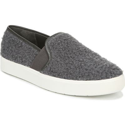 Vince Blair 5 Faux Shearling Slip-On Sneaker, Grey