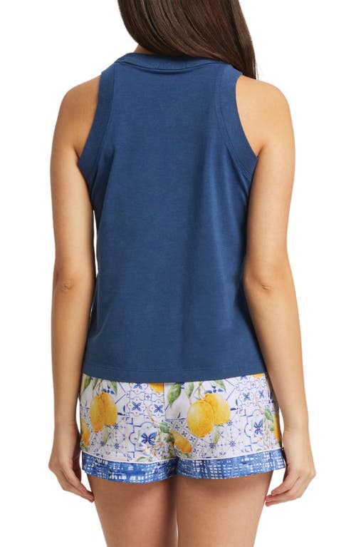 Shop Inej Florence Short Pajamas In Florence Print/navy