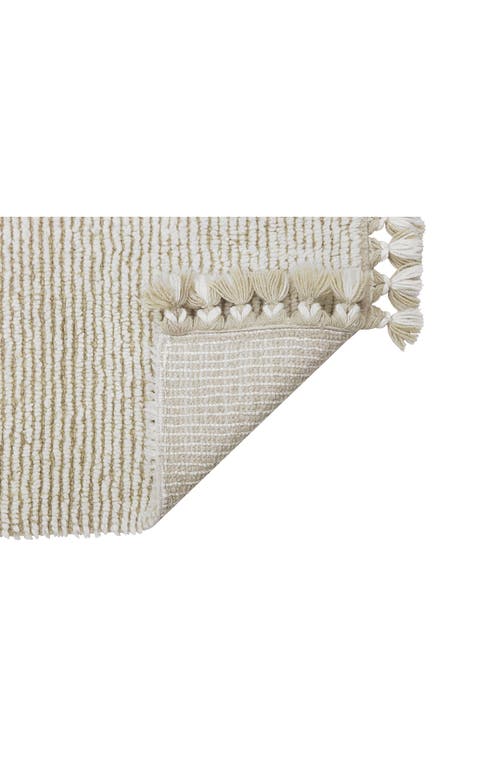 Lorena Canals Woolable Rug Koa Sandstone In Sheep White/sandstone