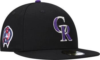 Men's Colorado Rockies New Era Purple Team Spring Color Basic 59FIFTY  Fitted Hat