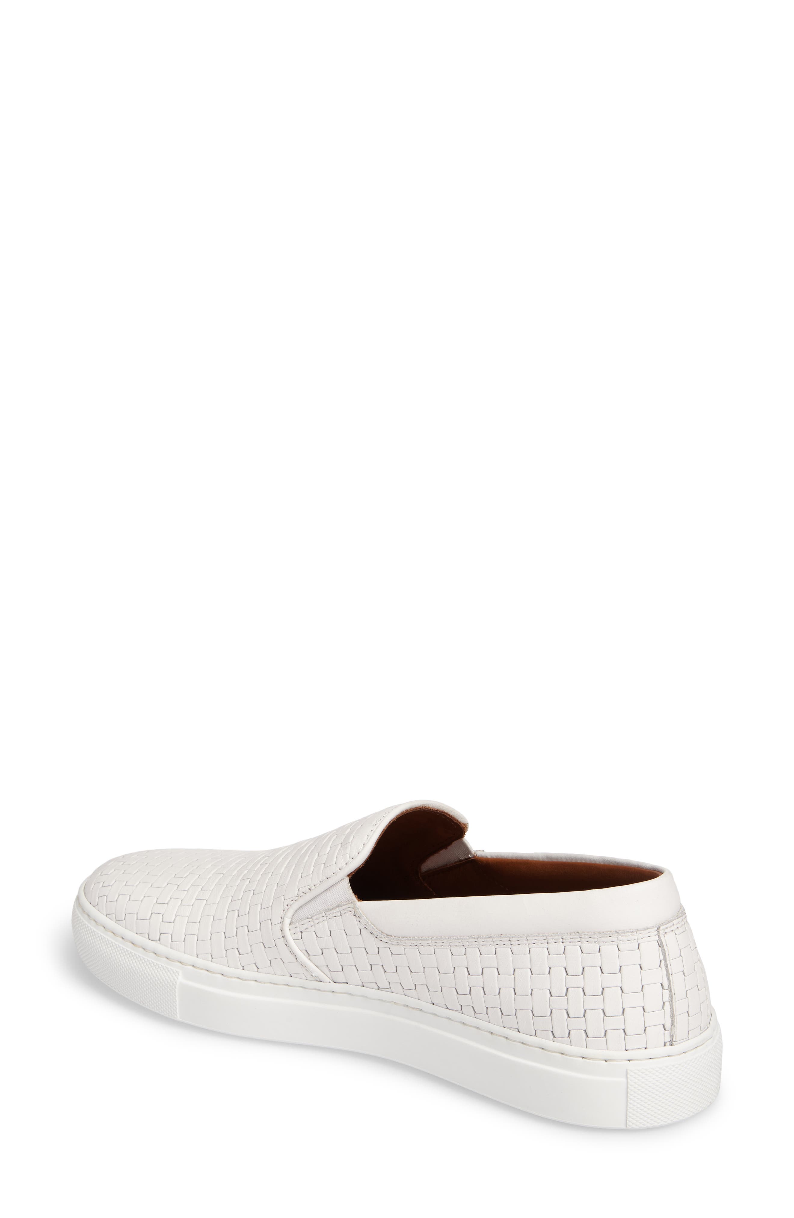 aquatalia slip on sneakers