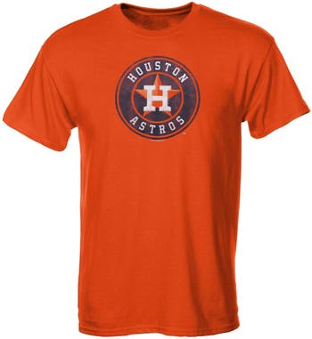 SOFT AS A GRAPE Houston Astros Youth Distressed Logo T-Shirt - Orange