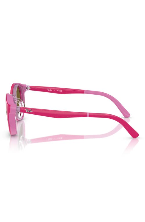 Shop Ray Ban Ray-ban Kids' 47mm Phantos Clip-on Frames In Pink