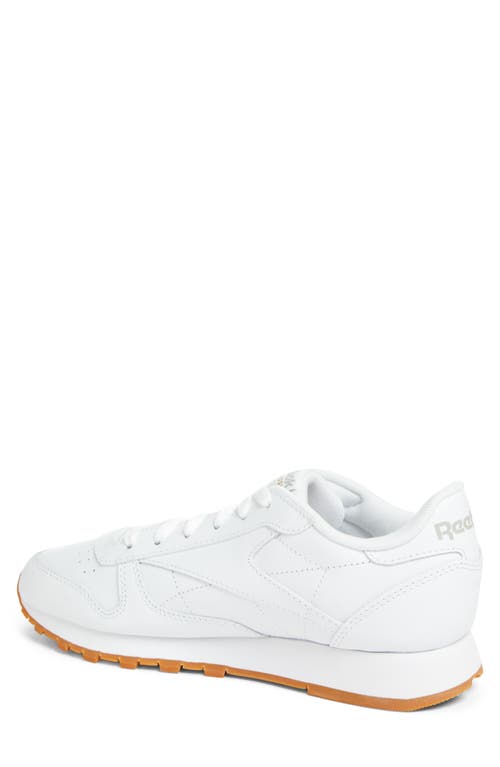 Shop Reebok Classic Leather Sneaker In White/pure Grey 3/rubber Gum