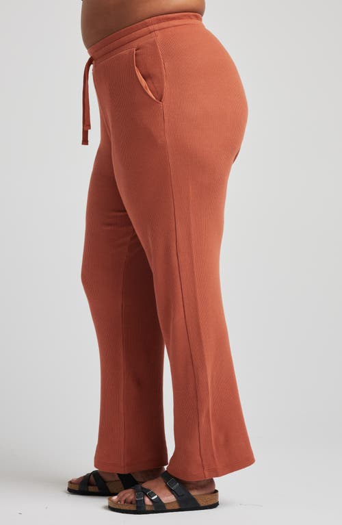 Shop Losano Drawstring Pant In Baked Clay