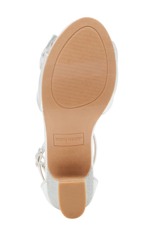 Shop Steve Madden Kids' Jclair Ankle Strap Sandal In Silver