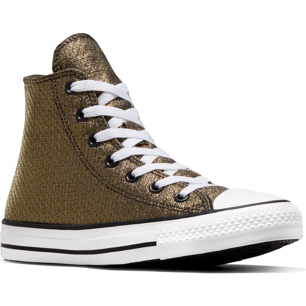 Converse Kids' Chuck Taylor® All Star® High Top Sneaker In Black/gold/white