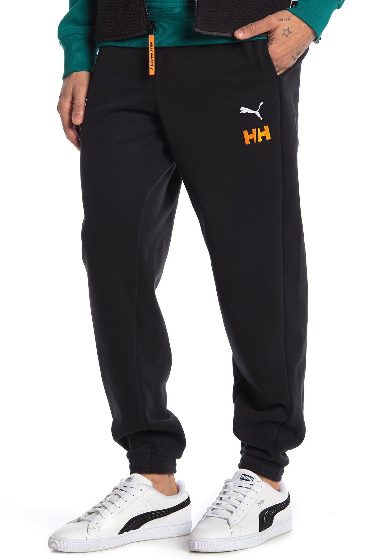 puma x helly hansen fleece pants